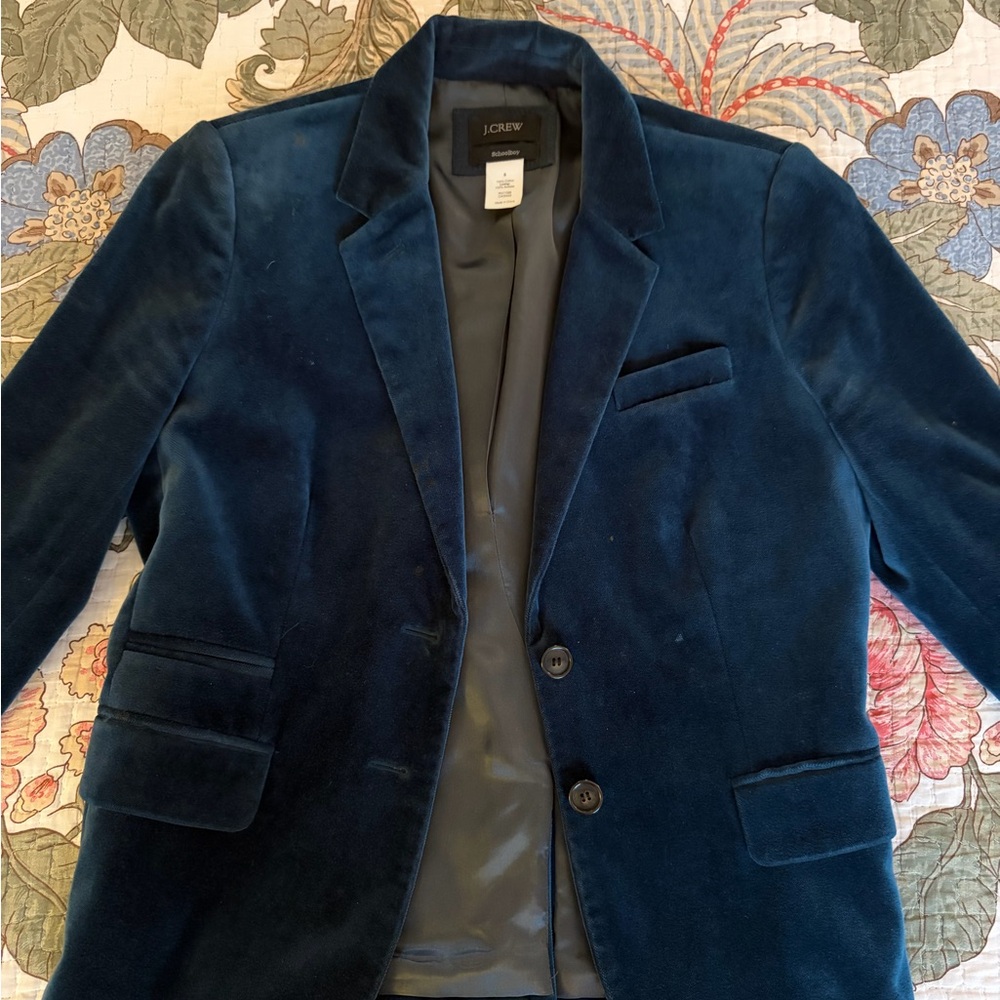 J. Crew Women’s Team Velvet School Boy Blazer